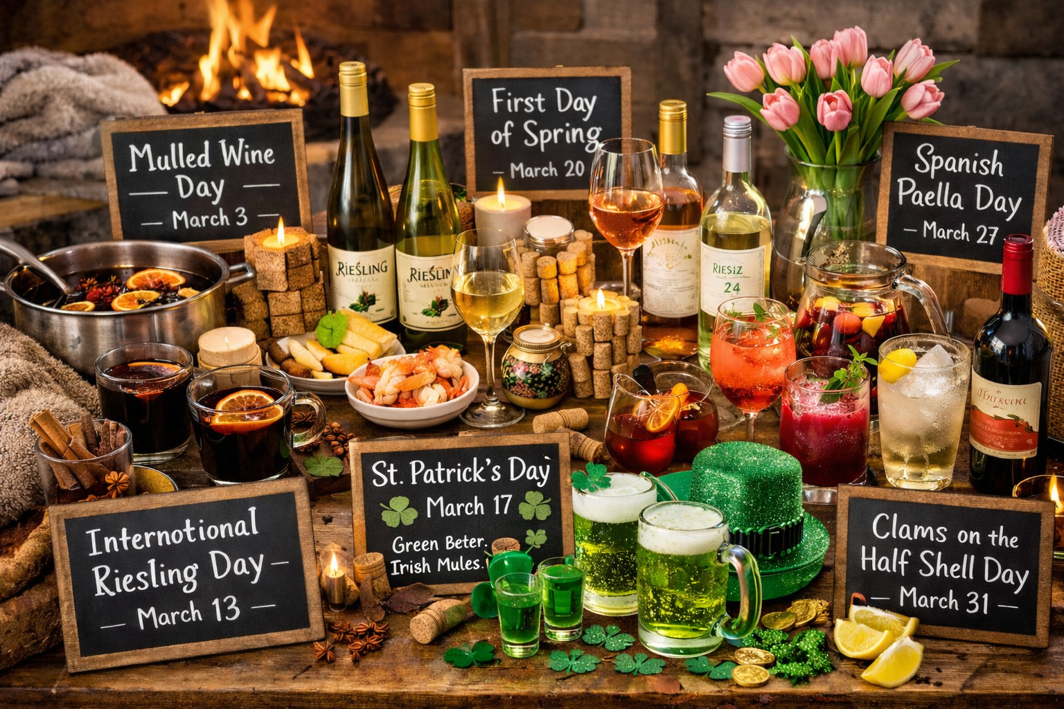 Sips Happen - your March guide to Bizarre and Boozy Holidays