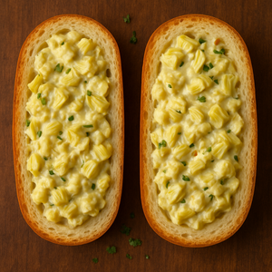 Stuffed Artichoke Garlic Bread