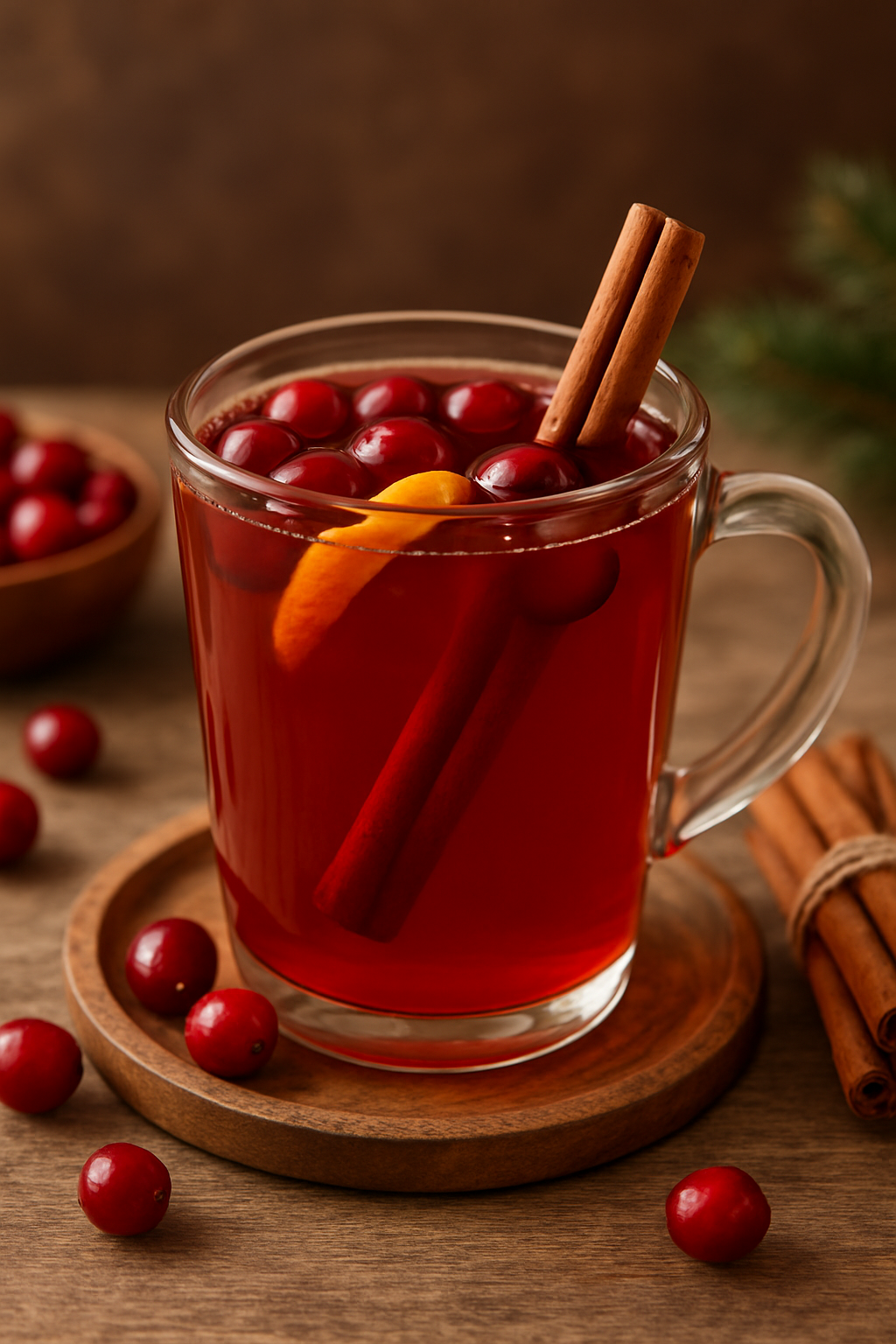 Cranberry Spiced Rum Cocktail