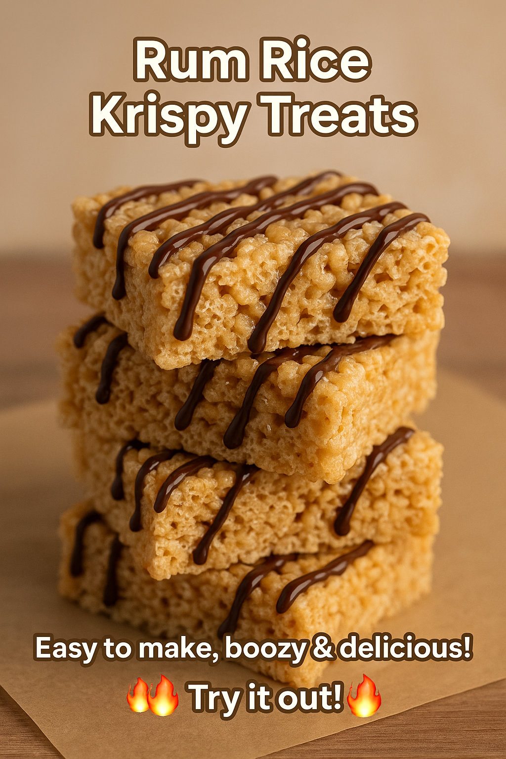 Rum Rice Krispy Treats