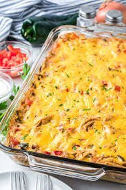 Chicken Enchilada Casserole - AroundTheWineCooler