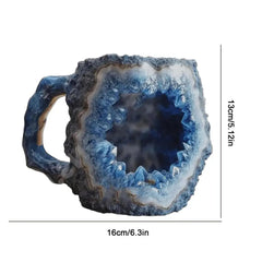 Imitation Mineral Crystal Texture Coffee Mug Exquisite Texture Design Water Cup Agate Texture Hot Cold Water Cup For Boys Girls