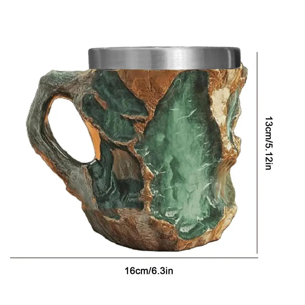 Imitation Mineral Crystal Texture Coffee Mug Exquisite Texture Design Water Cup Agate Texture Hot Cold Water Cup For Boys Girls