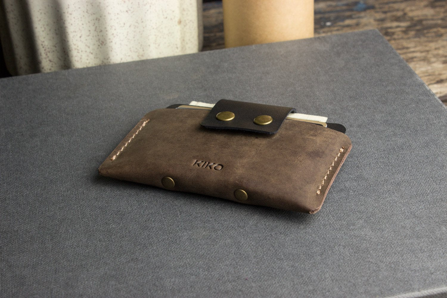 Leather Card Case - AroundTheWineCooler