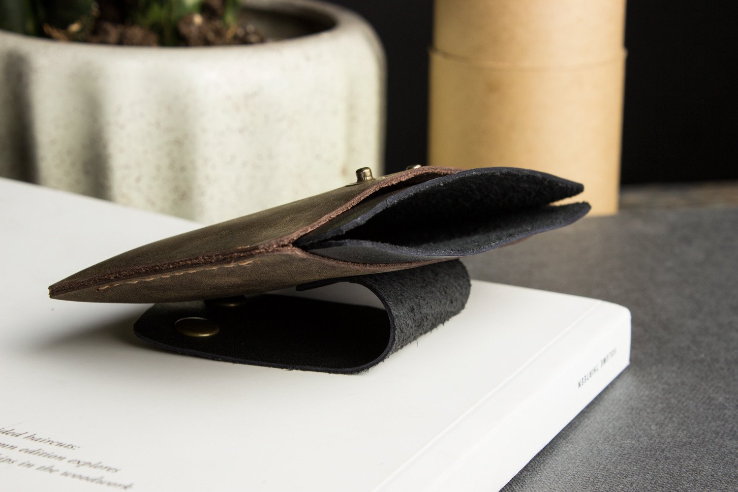 Leather Card Case - AroundTheWineCooler