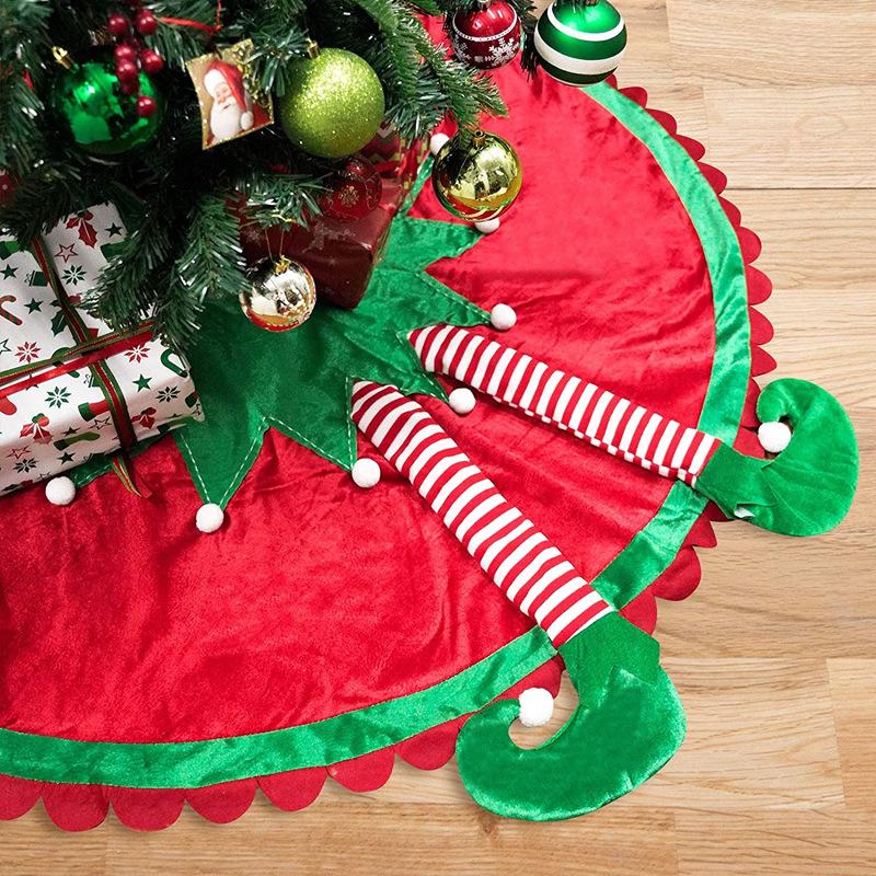Christmas elf feet tree skirt elf feet Christmas decorations Christmas