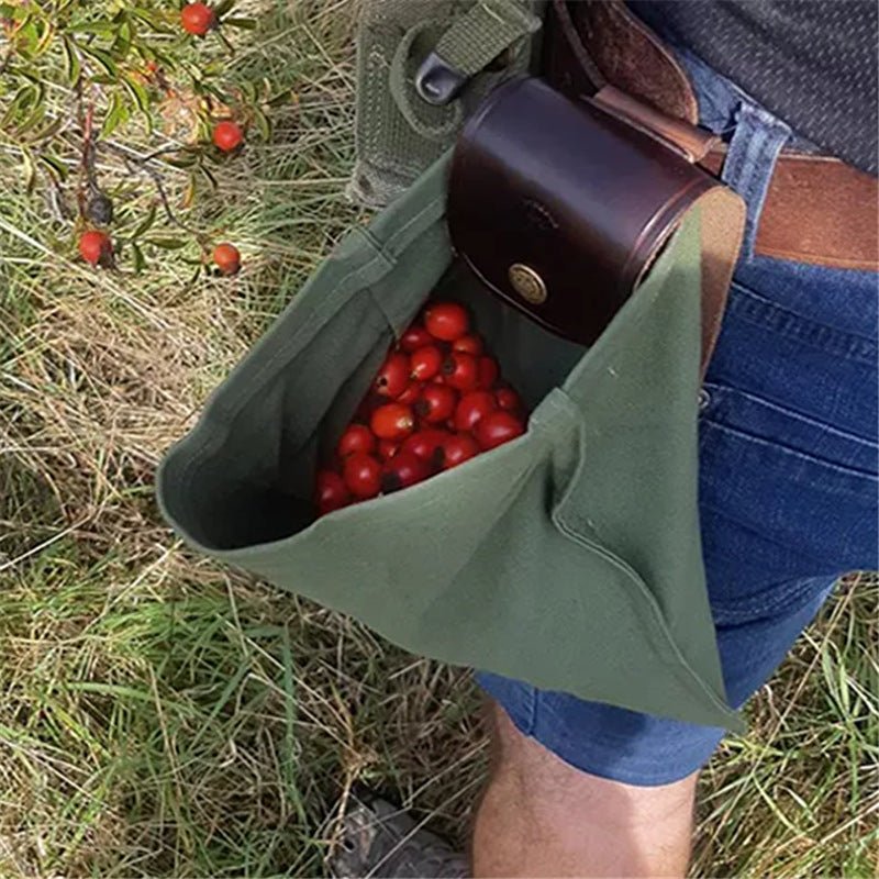 Hiking Portable Folding Waist Bag Camping Berry Storage Bag - AroundTheWineCooler