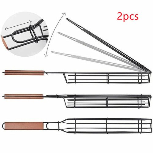 BBQ Grill Mesh Stainless Steel Tools Kitchen Accessories - AroundTheWineCooler