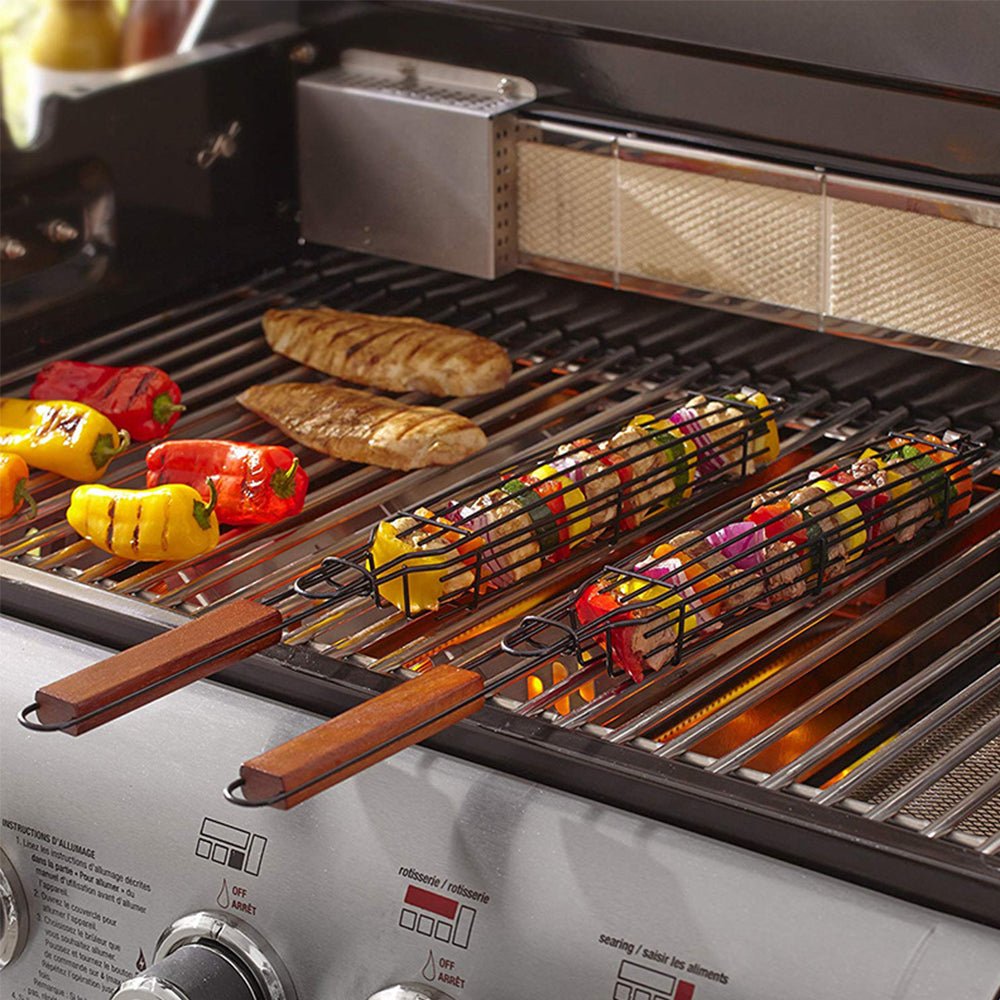 BBQ Grill Mesh Stainless Steel Tools Kitchen Accessories - AroundTheWineCooler