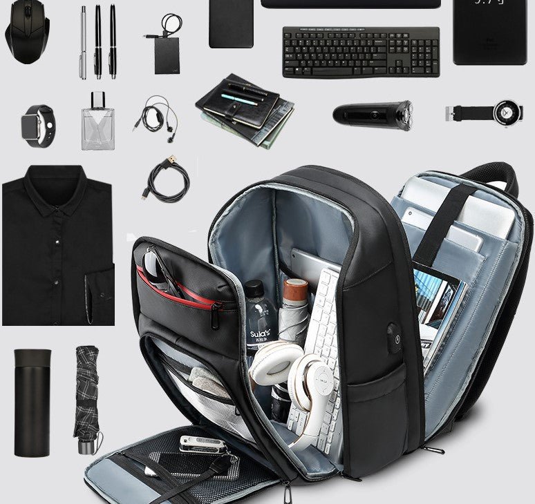 Waterproof Backpack with Multifunctional External USB Port - AroundTheWineCooler