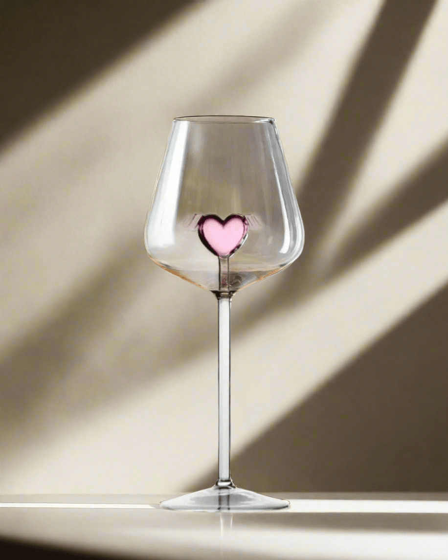 Heart Wine Glass - AroundTheWineCooler