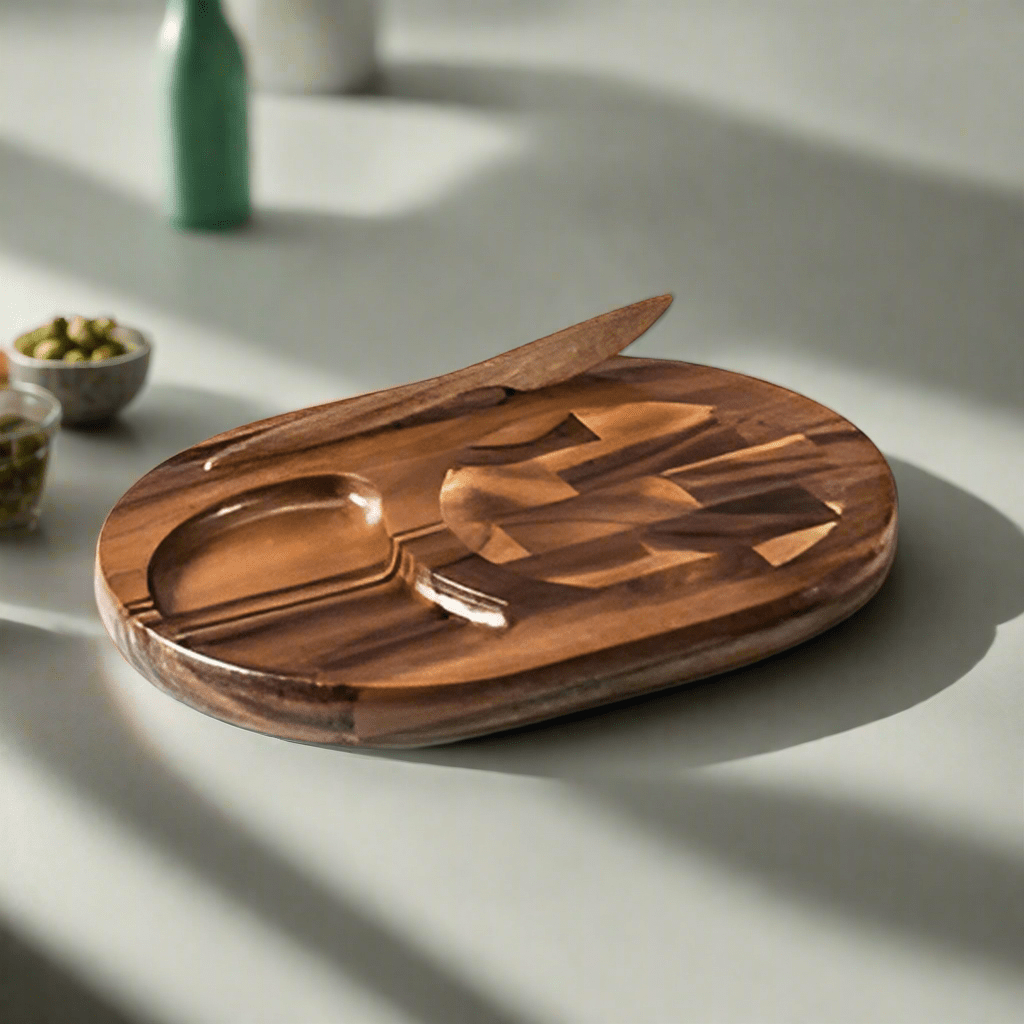 Cheeseboard with Knife - AroundTheWineCooler