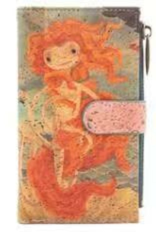 Cork wallet pattern women zipper card vegan wallet RFID BAGD - 141 - AroundTheWineCooler