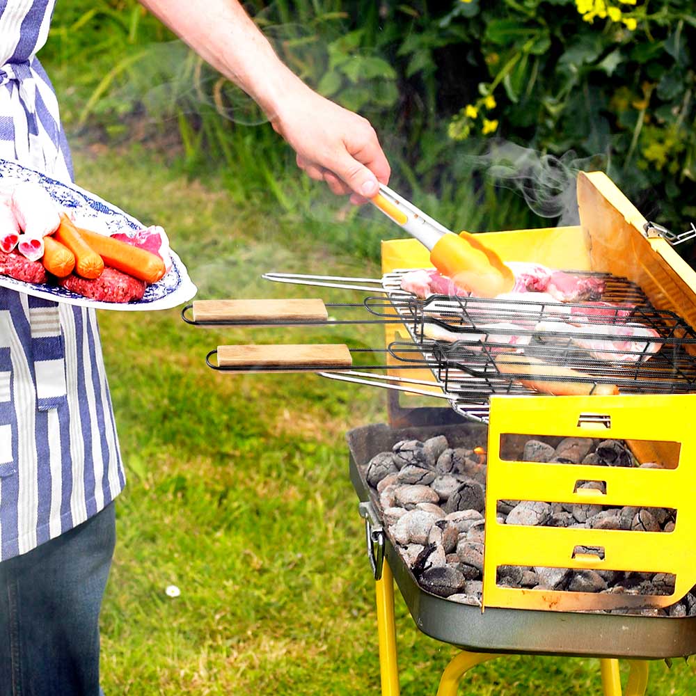 BBQ Grill Mesh Stainless Steel Tools Kitchen Accessories - AroundTheWineCooler