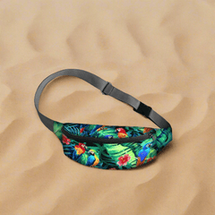 Ara Belt Bag In Canvas Nerki Line Bertoni - AroundTheWineCooler
