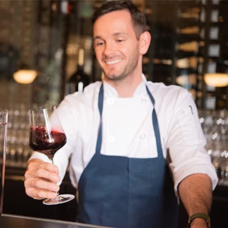 Standart Crystal Wine Glasses, Set of 2 with Gift Box - Premium, Universal Wine Glass for Red and White Wine - Dishwasher Safe, Lead - Free, 16 Oz. - AroundTheWineCooler