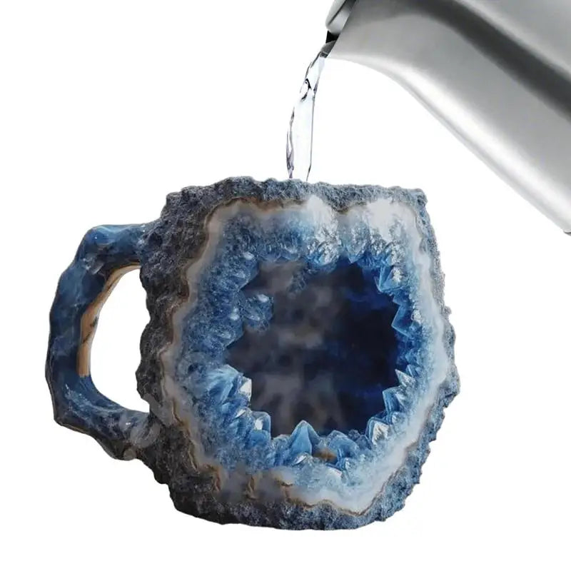 Imitation Mineral Crystal Texture Coffee Mug Exquisite Texture Design Water Cup Agate Texture Hot Cold Water Cup For Boys Girls