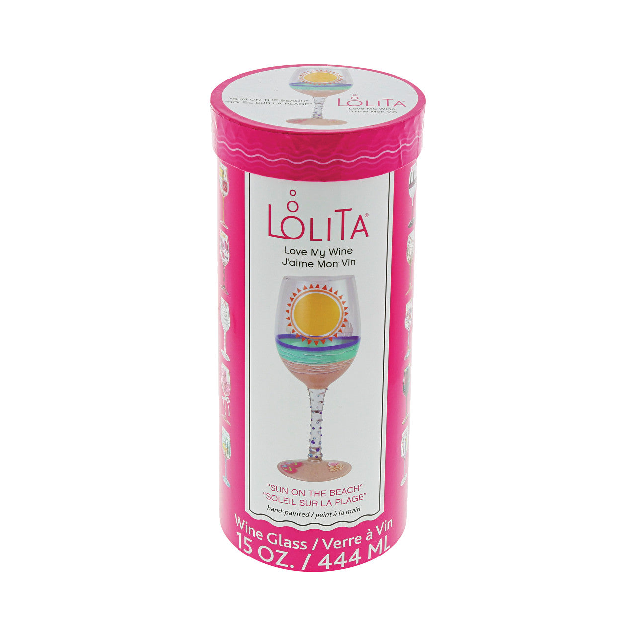 Sun on the Beach Wine - Lolita -Hand-Painted