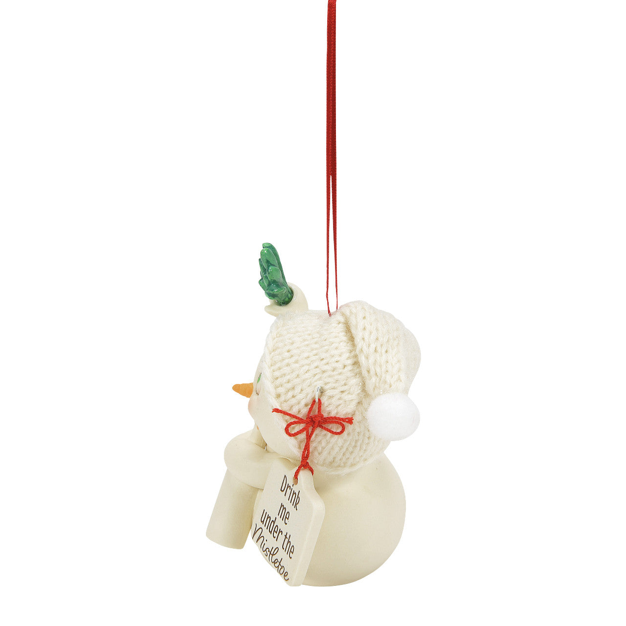 Drink Me Under The Mistletoe - Holiday Ornament
