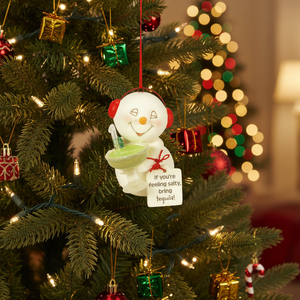 Feeling Salty Tequila ornament- Holiday Ornament