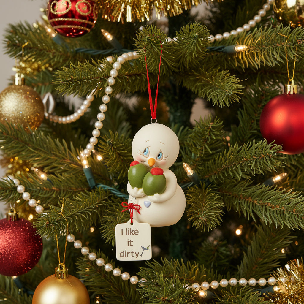 I Like it Dirty ornament- Holiday Ornament