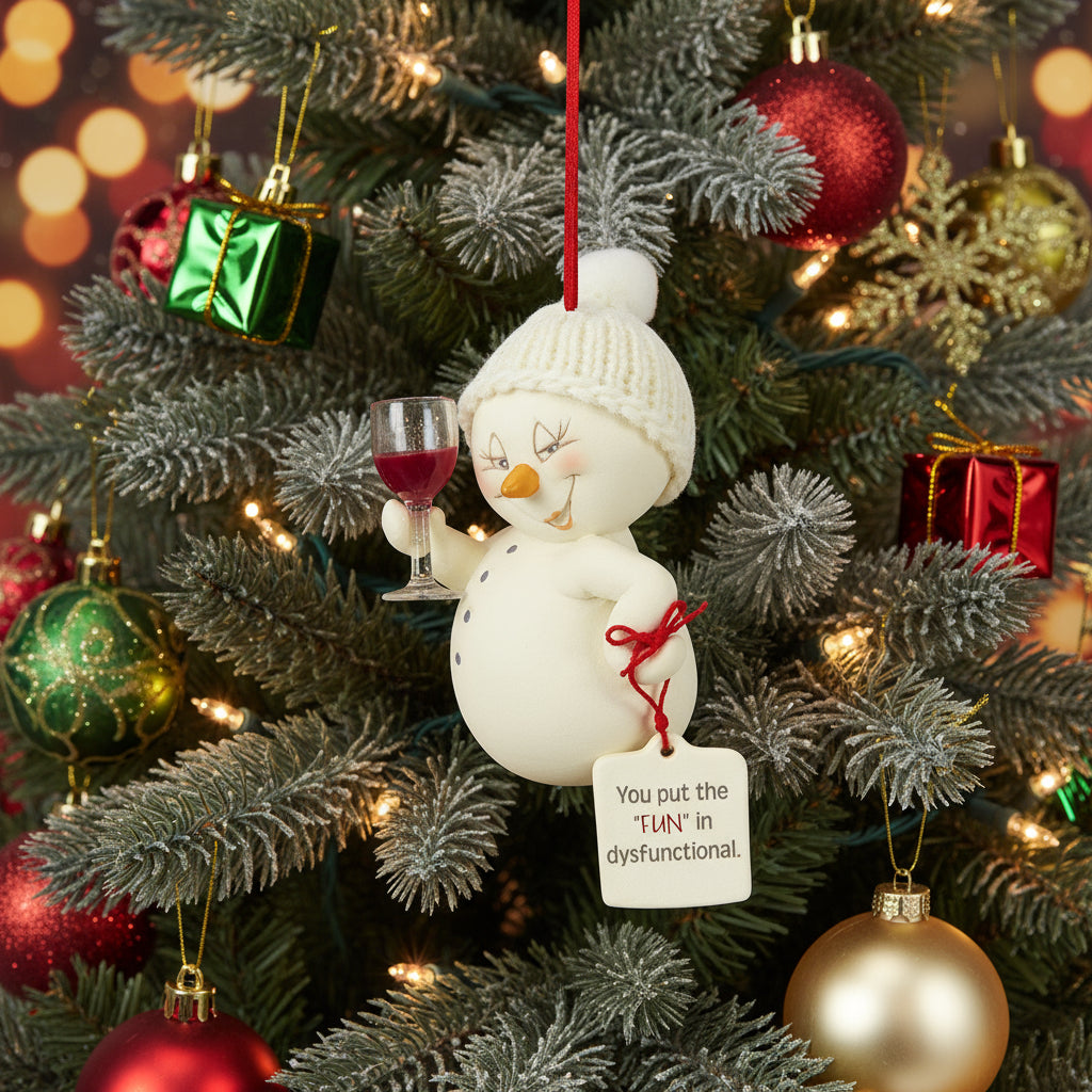 Fun in Dysfunction ornament- Holiday Ornament