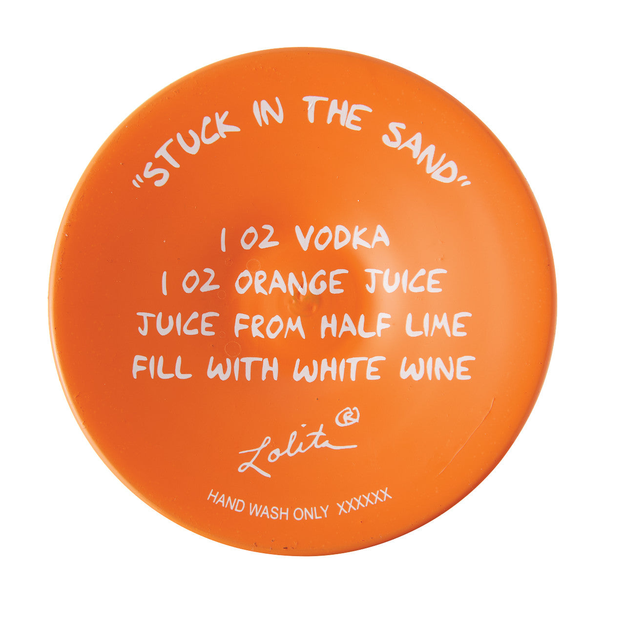 Stuck in the Sand Wine Glass- Lolita -Hand-Painted