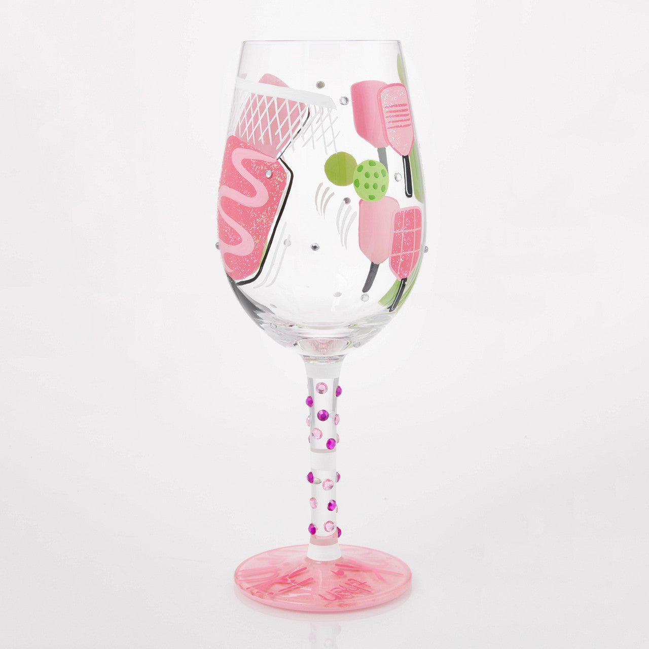 Dink then Drink Wine Glass- Lolita -Hand-Painted
