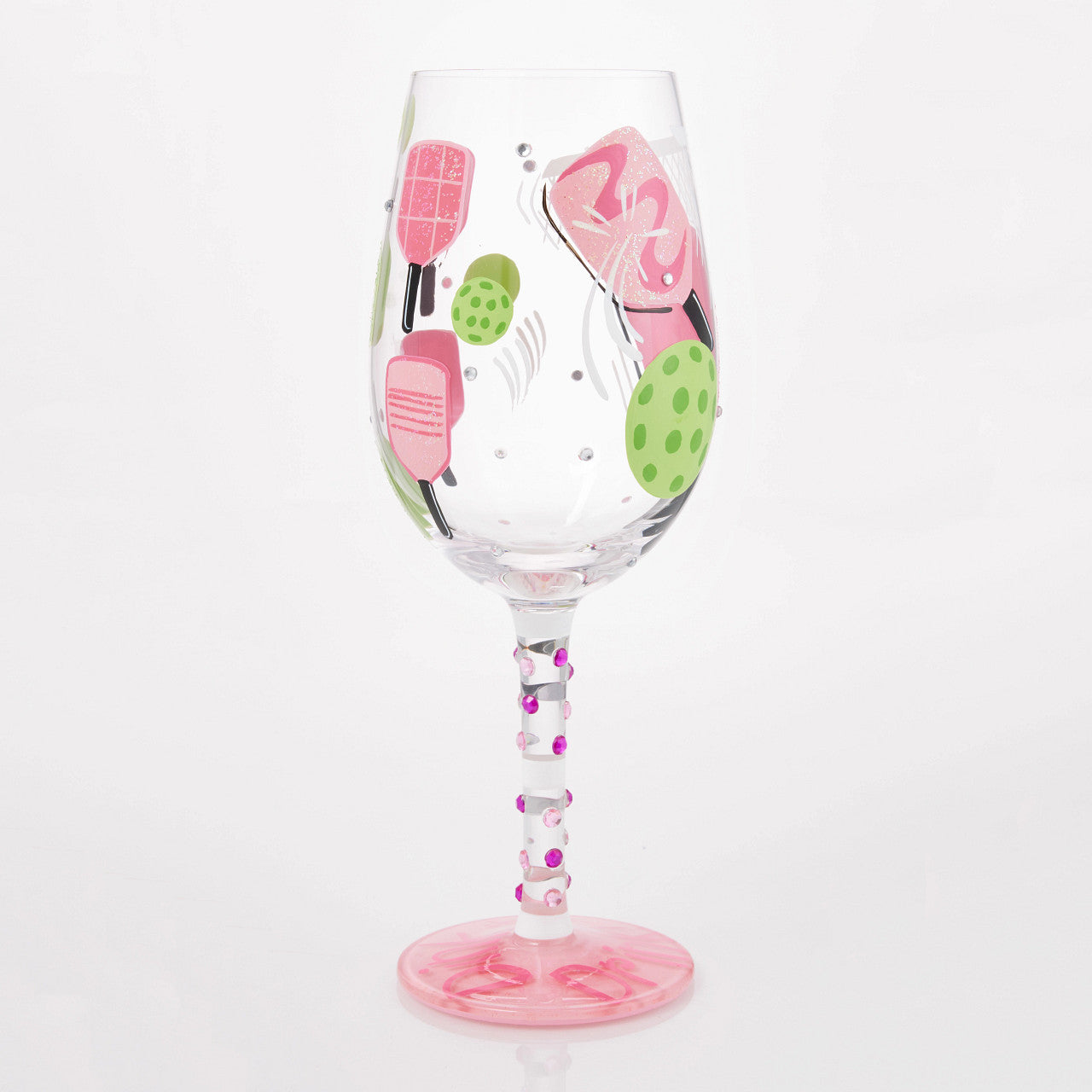 Dink then Drink Wine Glass- Lolita -Hand-Painted
