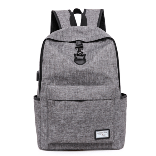 High Quality Grey Anti Theft Backpack - AroundTheWineCooler