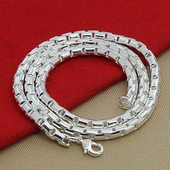 Top Quality 925 Stamped Silver Plated 4Mm 18''46Cm Snake Chains Necklace for Men'S Jewerly Wholesale N158