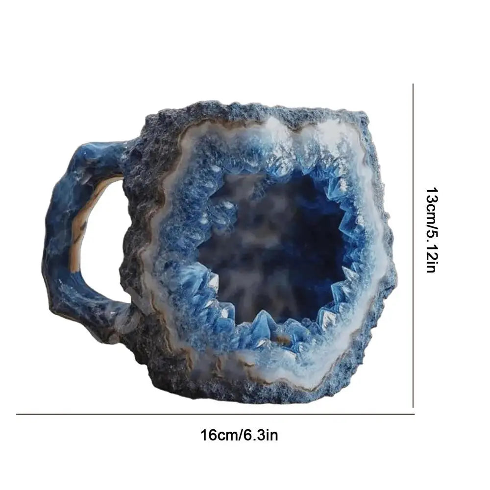 Imitation Mineral Crystal Texture Coffee Mug Exquisite Texture Design Water Cup Agate Texture Hot Cold Water Cup For Boys Girls