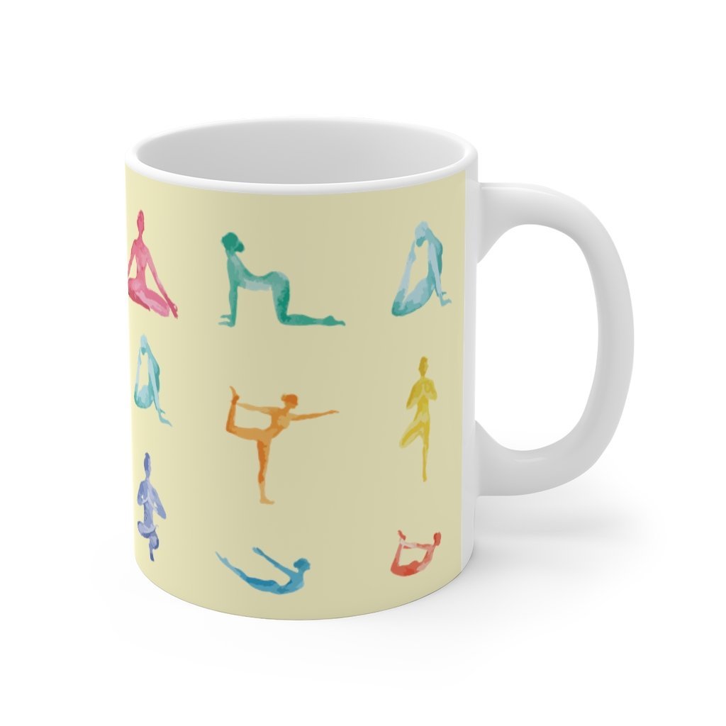Yoga Poses Mug - AroundTheWineCooler