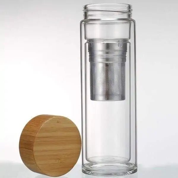 Glass Tea Infuser Bottle - AroundTheWineCooler