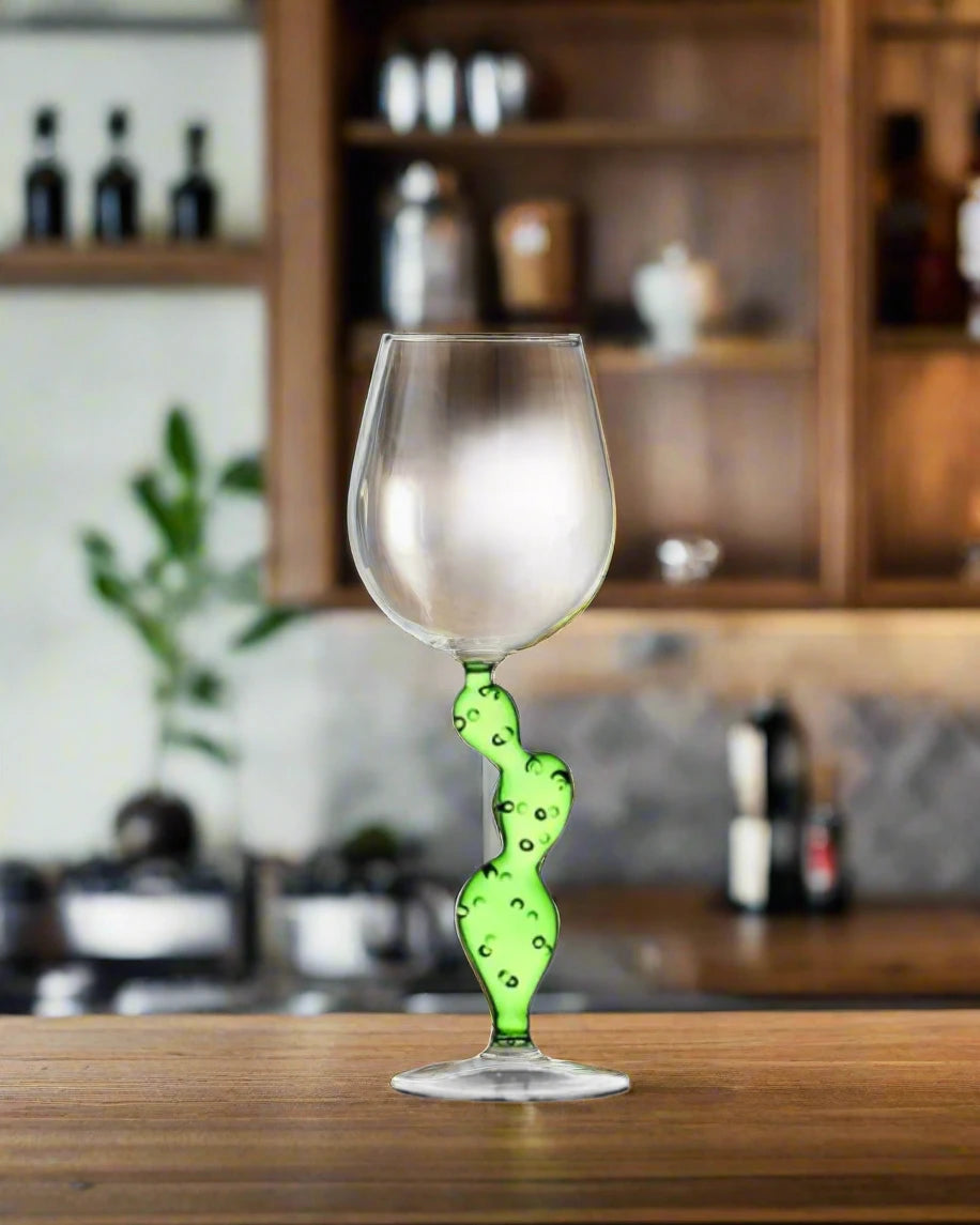 Cactus Wine Glass - AroundTheWineCooler