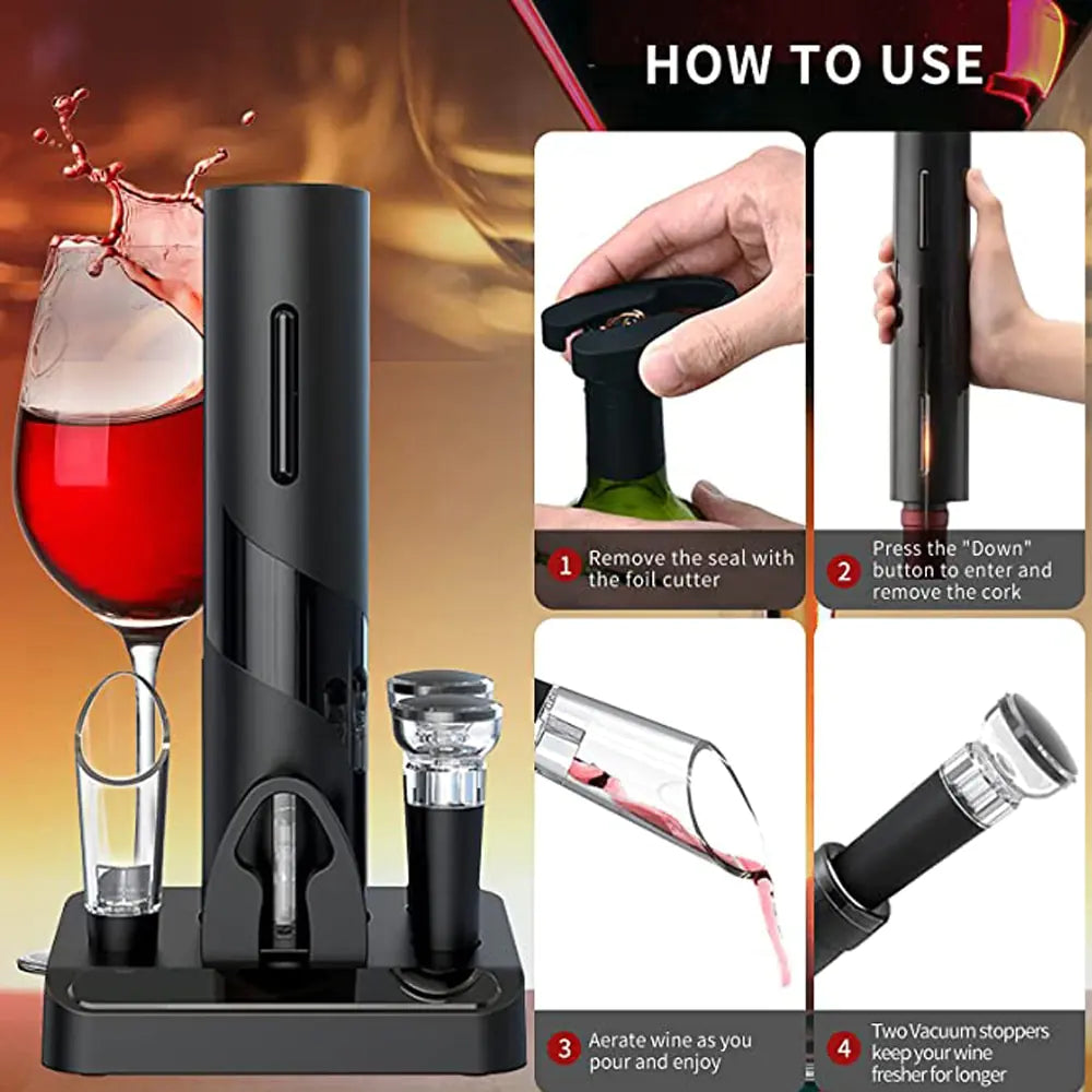 Automatic Corkscrew Wine Opener