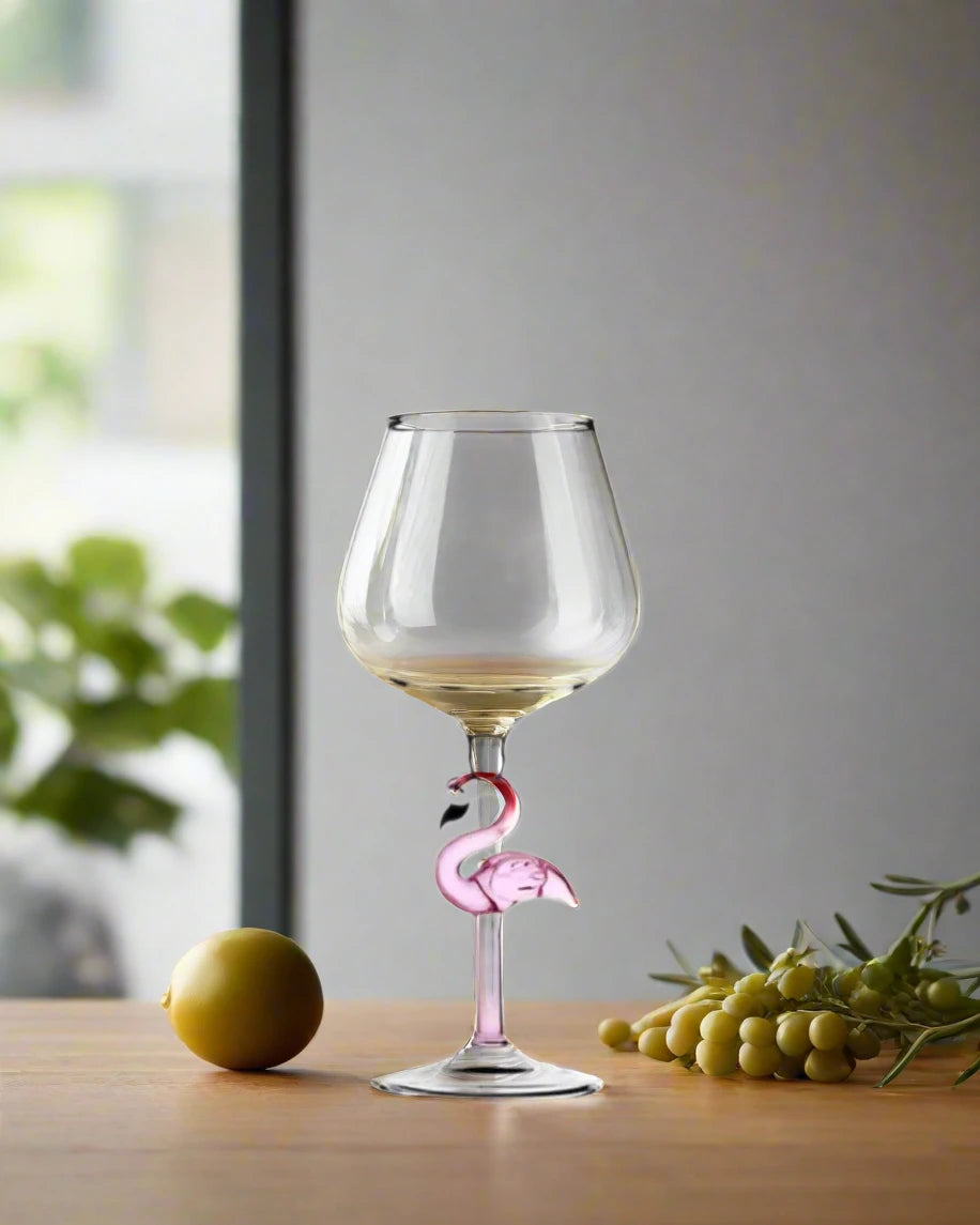 Flamingo Wine Glass - AroundTheWineCooler