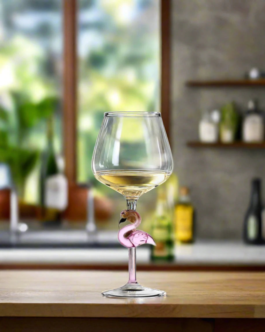 Flamingo Wine Glass - AroundTheWineCooler