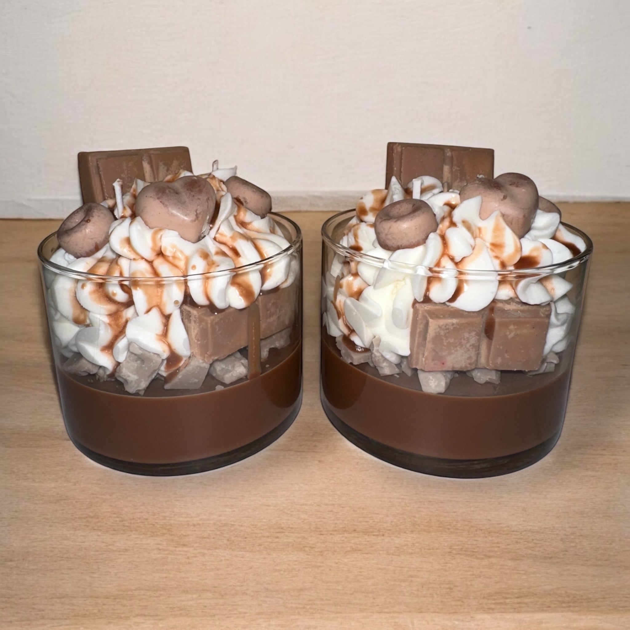Chocolate Fudge Decorative Candle - AroundTheWineCooler