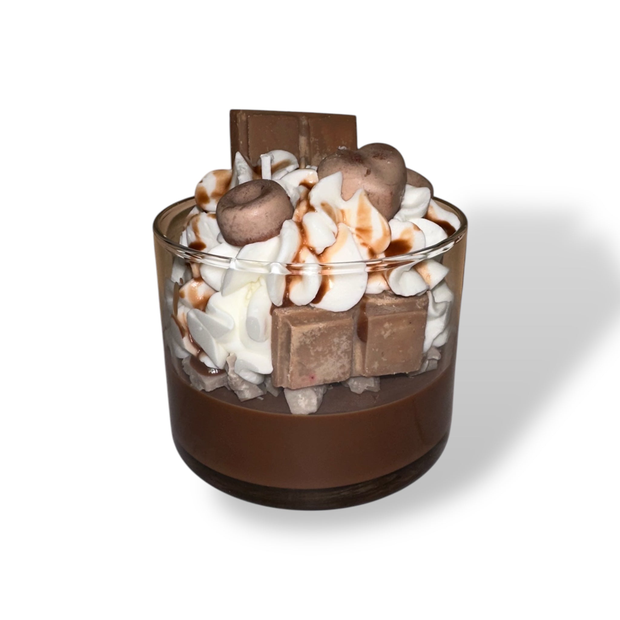 Chocolate Fudge Decorative Candle - AroundTheWineCooler