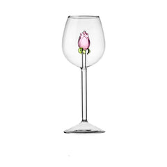 Rose Wine Glass