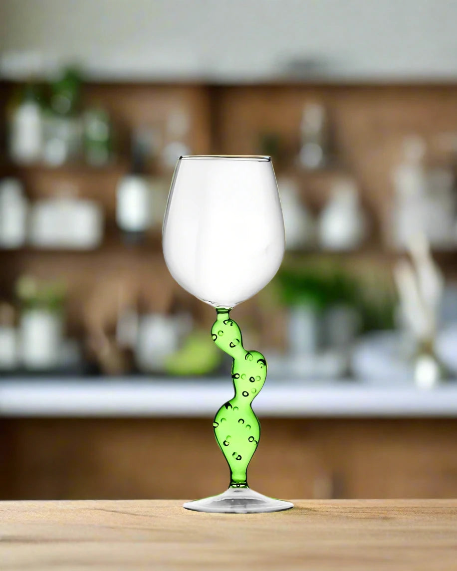 Cactus Wine Glass - AroundTheWineCooler