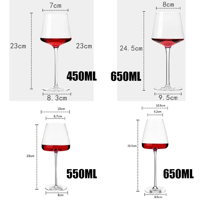 High - End Goblet Red Wine Glasses - AroundTheWineCooler