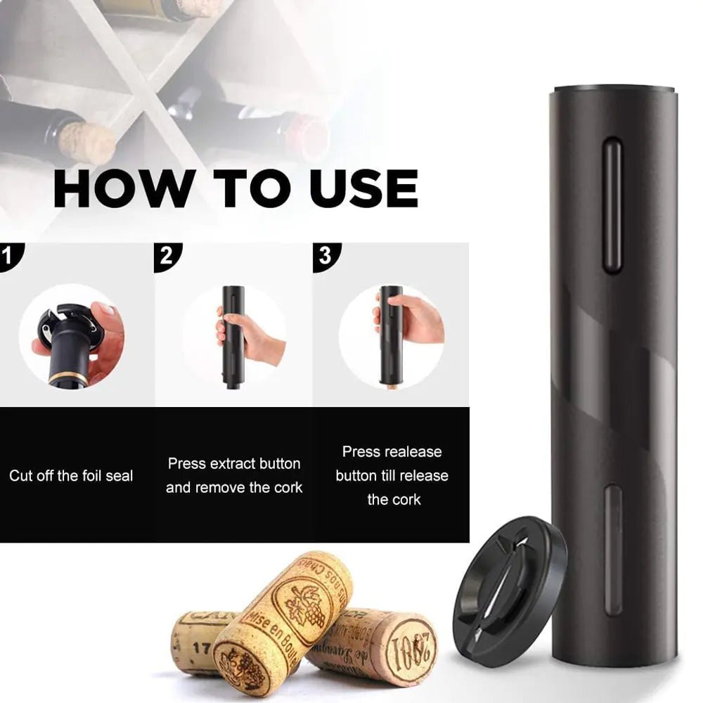 Automatic Corkscrew Wine Opener - AroundTheWineCooler