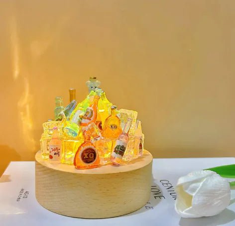 DIY Wine Bottle Night Light - AroundTheWineCooler