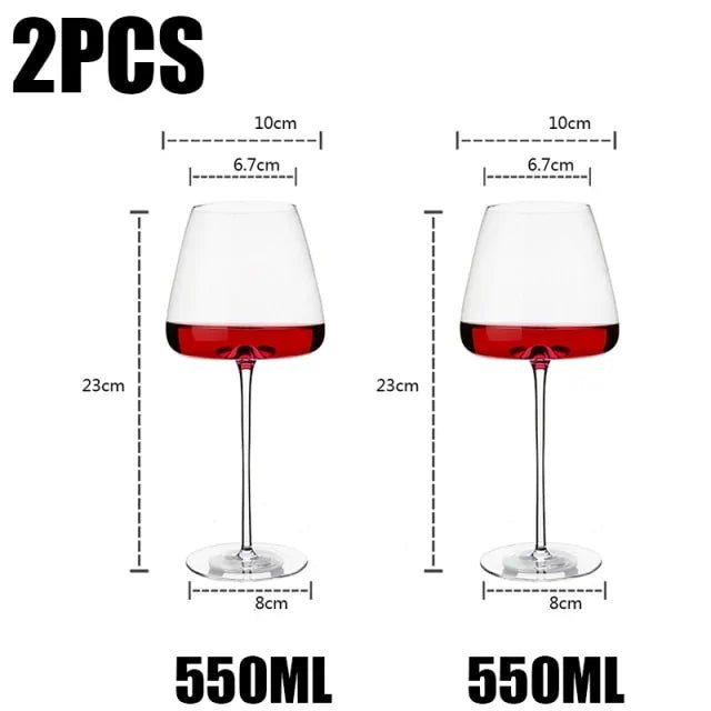 High - End Goblet Red Wine Glasses - AroundTheWineCooler