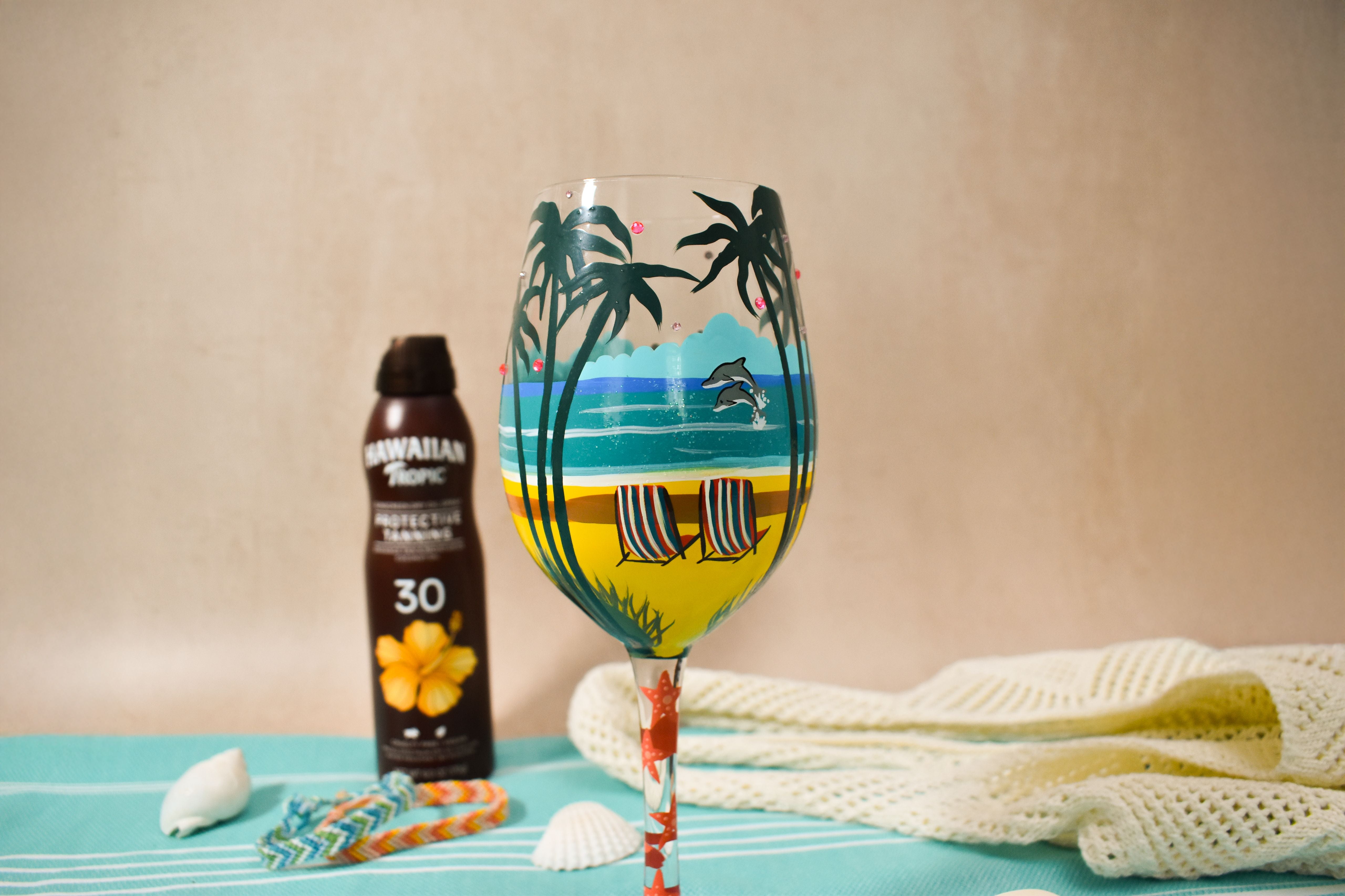 Forever at the Beach Wine - Lolita -Hand-Painted