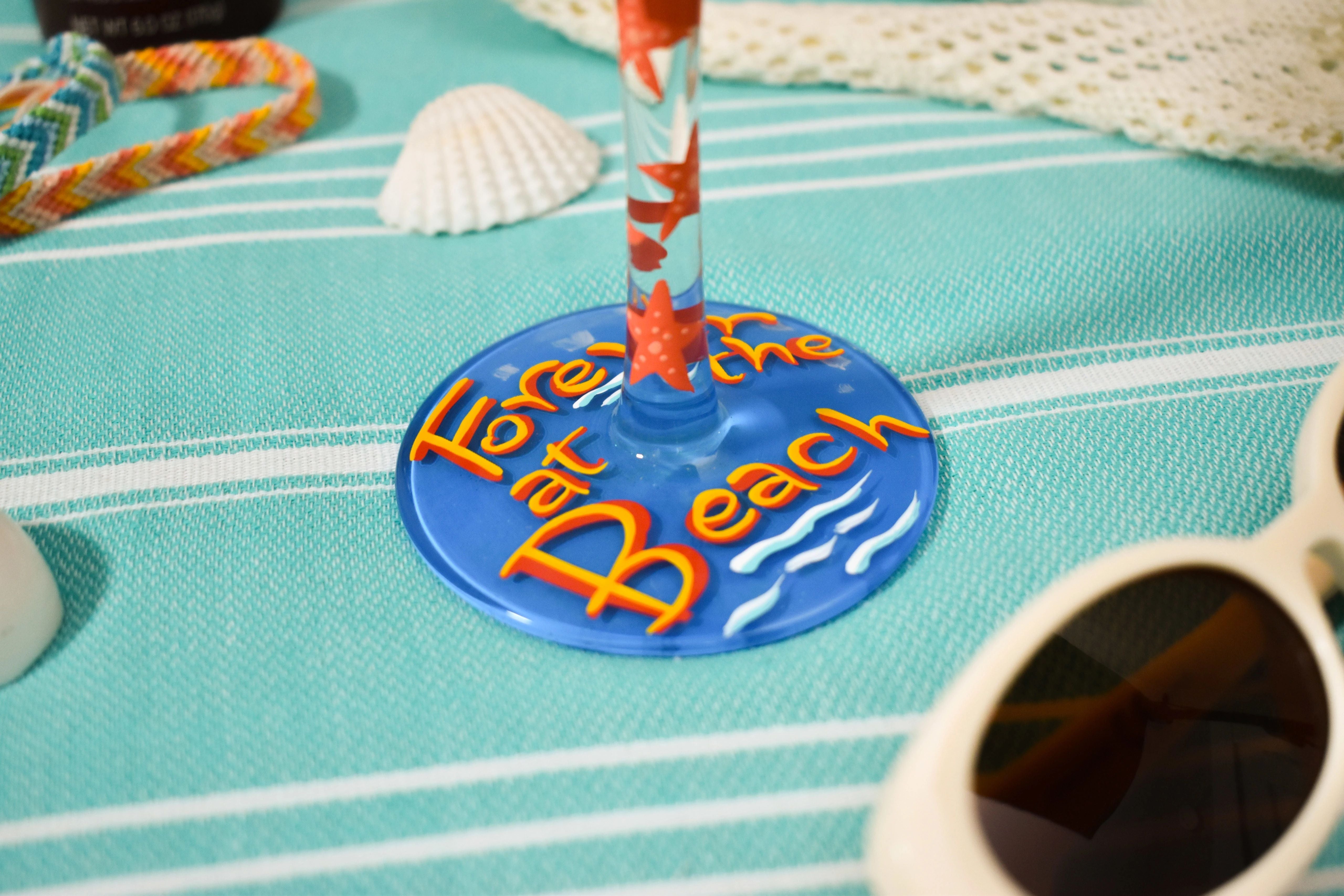 Forever at the Beach Wine - Lolita -Hand-Painted