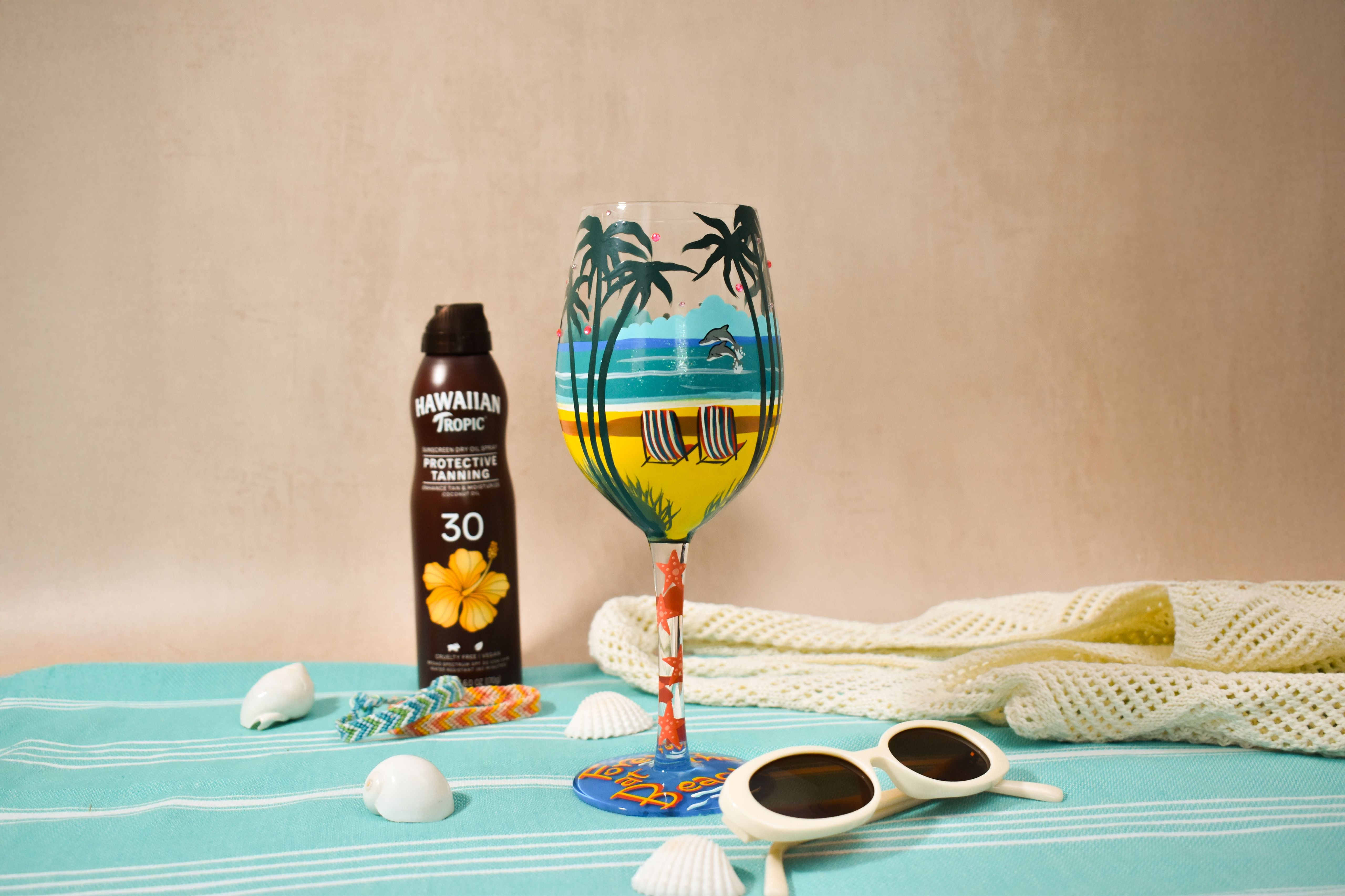 Forever at the Beach Wine - Lolita -Hand-Painted