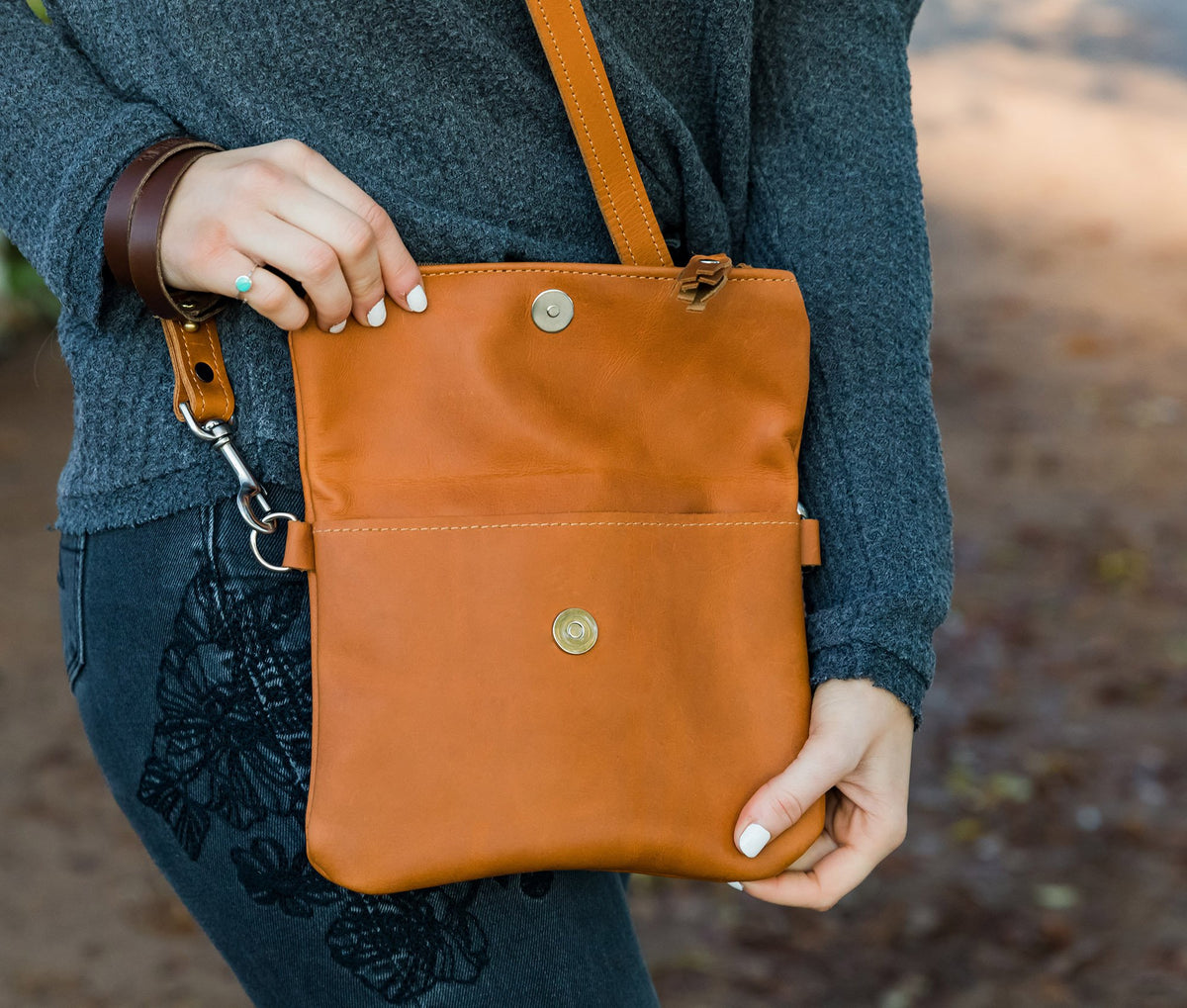 Foldover Crossbody Clutch - AroundTheWineCooler